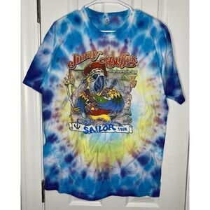 Jimmy Buffett‎ Son Of A Sailor 2018 Tour Tie Dye T Shirt Multicolor Size Large